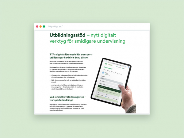 Utbildningsstd-transportutbildning i gruppen Gymn / Material hos TYA (75086-I)