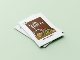 Grvmaskin och grvlastare